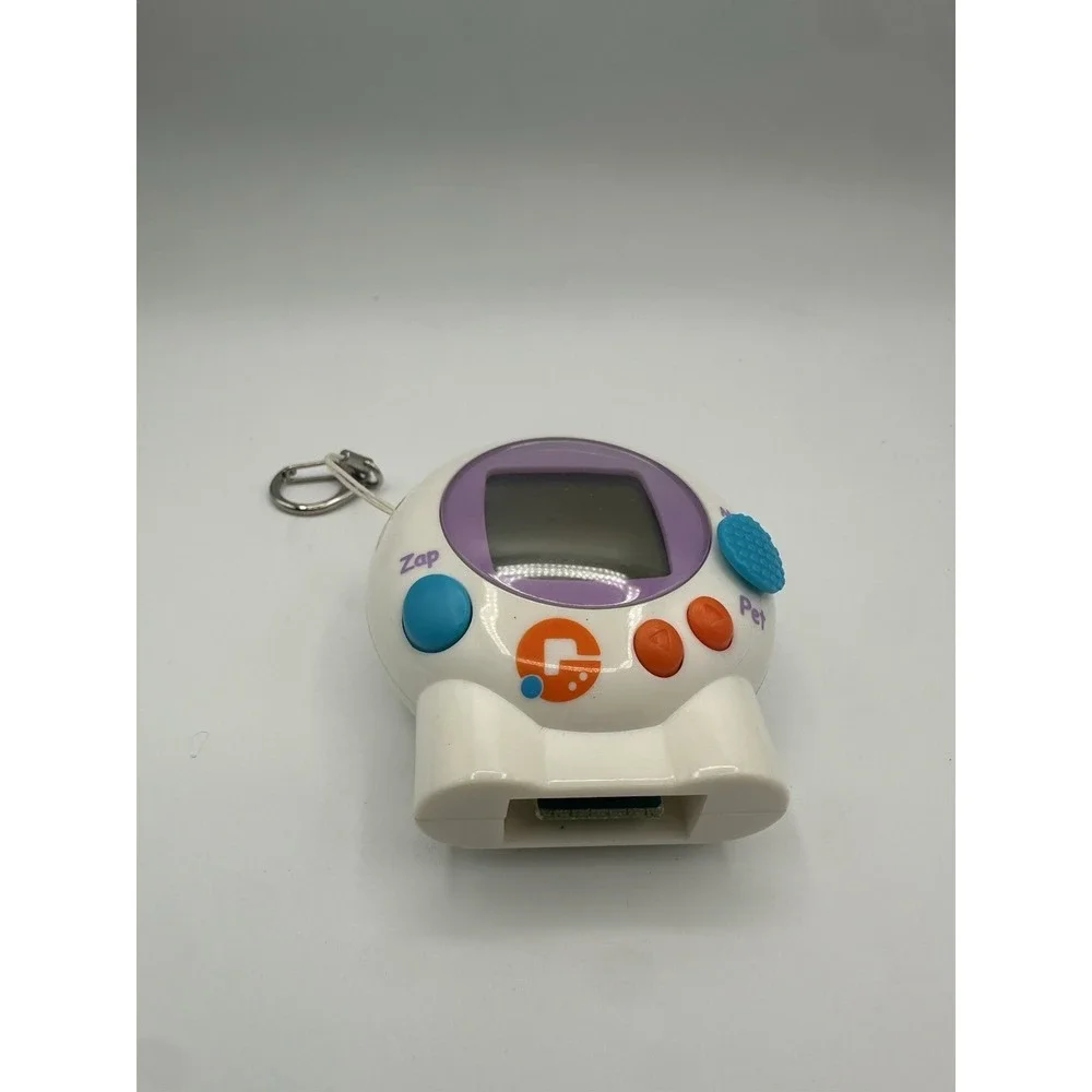Vintage Radica Zap Virtual Pet Electronic Keychain Game Tested Works LCD Toy